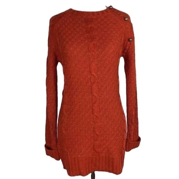 Red tag sweater size UK 10 burnt orange wool blend - Picture 1 of 7